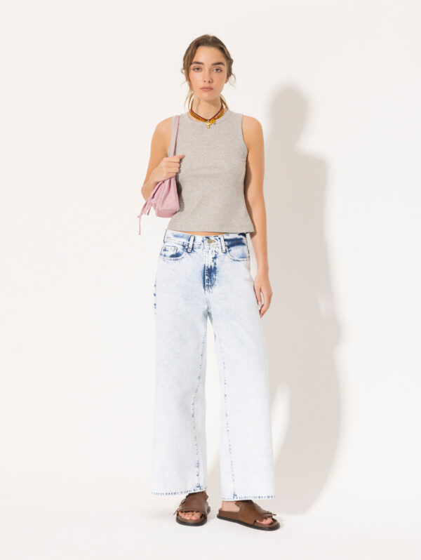 JEANS WIDE X OFFWHITE
